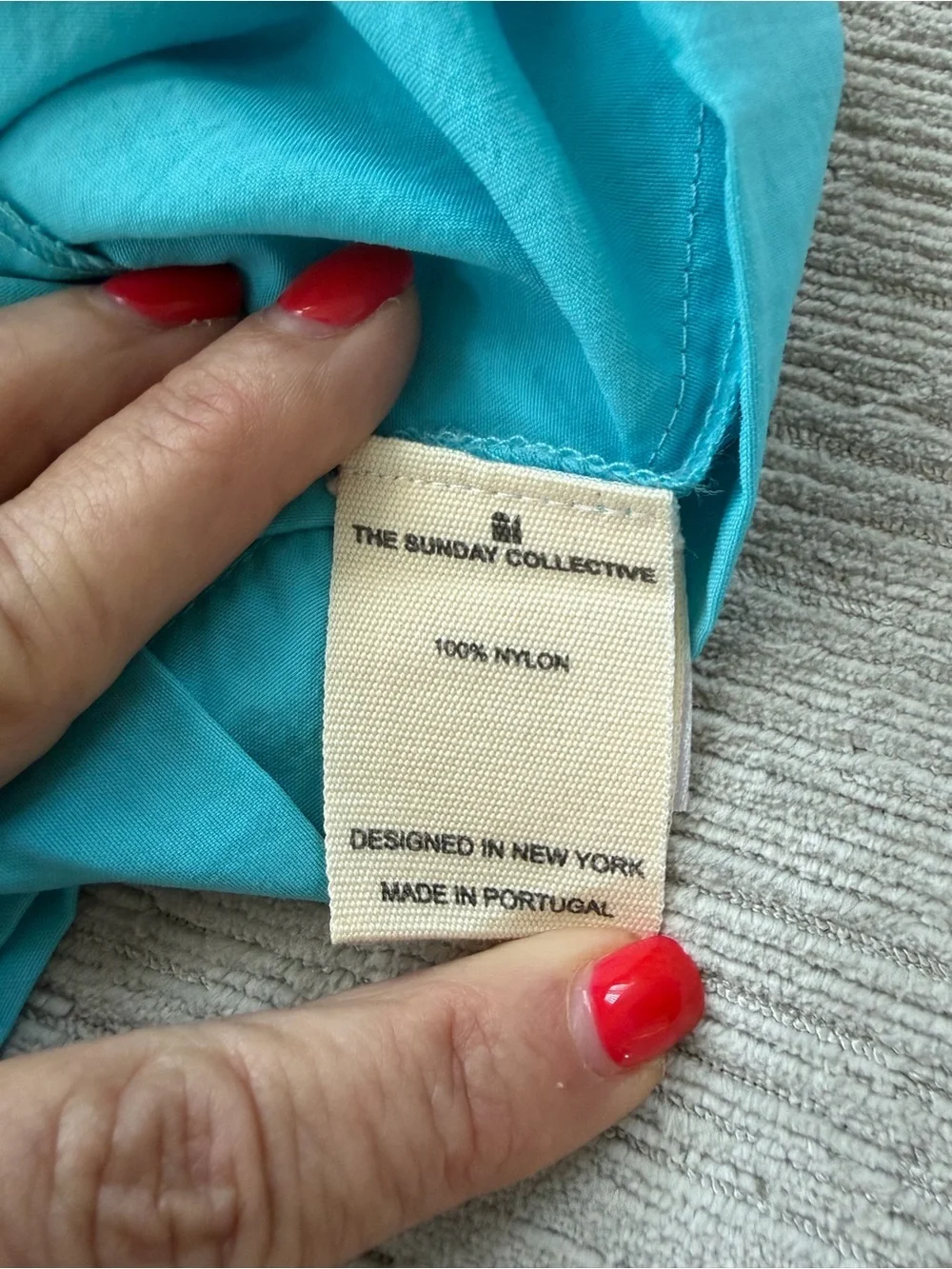 The Sunday Collective Aqua Yellow Swim Trunks Boys NWT Made in Portugal
